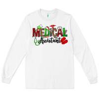 White medical assistant christmas Long Sleeve Tee - OliviaCreatesArt