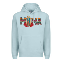 Blue Mist Mama Our Lady Premium Hoodie - CowhideDigitalArt