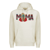 Oatmeal Heather Mama Our Lady Premium Hoodie - CowhideDigitalArt