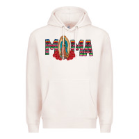 Pale Pink Mama Our Lady Premium Hoodie - CowhideDigitalArt