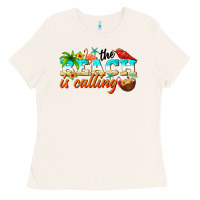Bone the beach is calling Ladies Tee - NancyCooperArtShop