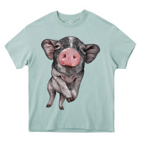 Arona baby pig Heavy Core Tee - BarkalooDesign