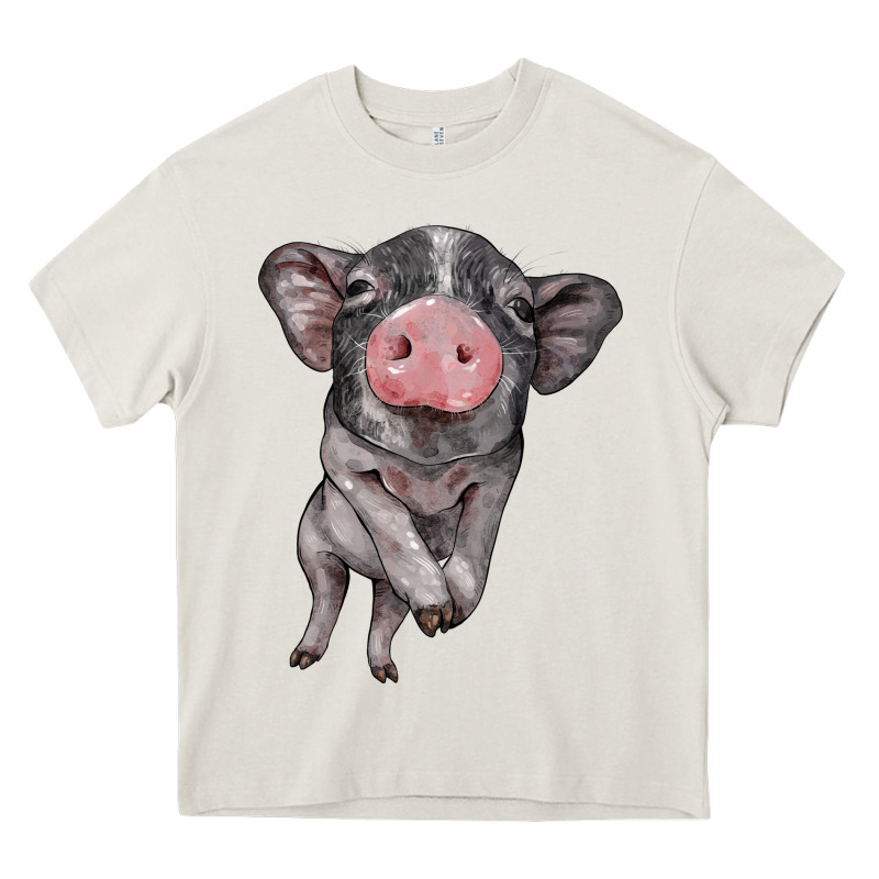 Baby Pig Heavy Core Tee by BarkalooDesign | Teevron