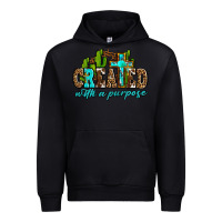 Black created with a purpose Urban Hoodie - AdoDesignShop