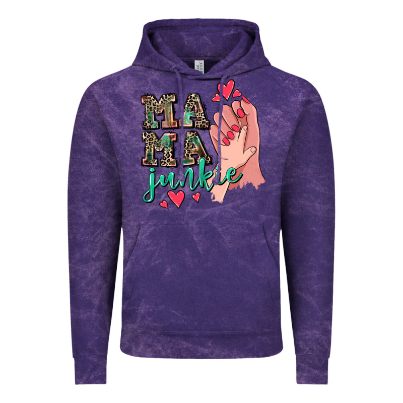 Mama Junkie Mother's Day Vintage Hoodie by CowGirlArtShop | Teevron