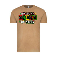 No Sugar No Cream Black Vintage Tee | Teevron