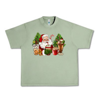 Oil Green santa coffee cups christmas Urban Heavy Tee - CowGirlArtShop