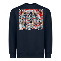 Navy american ice cream Heavyweight Sweatshirt - CowhideDigitalArt