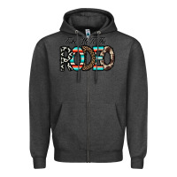 Charcoal Heather take me to the rodeo Zipper Hoodie - CowhideDigitalArt
