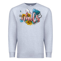 Heather Grey nails Premium Sweatshirt - BarkalooDesign