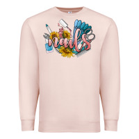 Pale Pink nails Premium Sweatshirt - BarkalooDesign