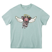 Arona angel baby pig Heavy Core Tee - BarkalooDesign