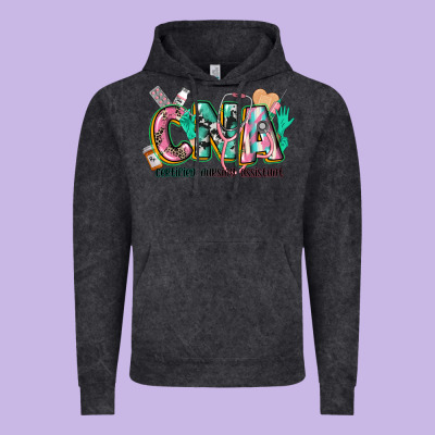 Certified Nursing Assistant Vintage Hoodie Designed By Cowgirlartshop