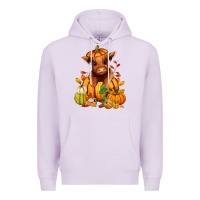 Lilac Fall Autumn heifer pumpkin Premium Hoodie - RanaPortraitStore