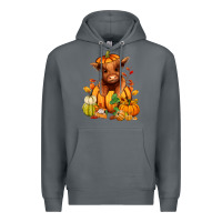 Rock Fall Autumn heifer pumpkin Premium Hoodie - RanaPortraitStore