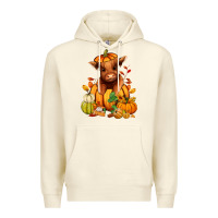 Sandshell Fall Autumn heifer pumpkin Premium Hoodie - RanaPortraitStore