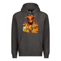 Smoke Fall Autumn heifer pumpkin Premium Hoodie - RanaPortraitStore