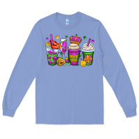 Colony Blue mardi gras coffee cups Long Sleeve Tee - OliviaCreatesArt