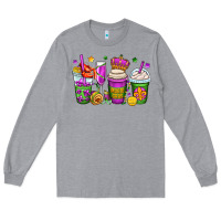 Heather Grey mardi gras coffee cups Long Sleeve Tee - OliviaCreatesArt