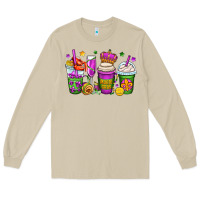 Mushroom mardi gras coffee cups Long Sleeve Tee - OliviaCreatesArt