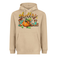 Mushroom hello fall pumpkin Heavyweight Hoodie - BarkalooDesign