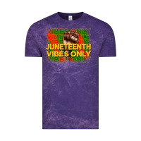 Cloud Purple juneteenth vibes only Vintage Tee - CowGirlArtShop