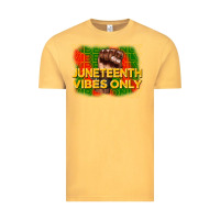 Vintage Mustard juneteenth vibes only Vintage Tee - CowGirlArtShop