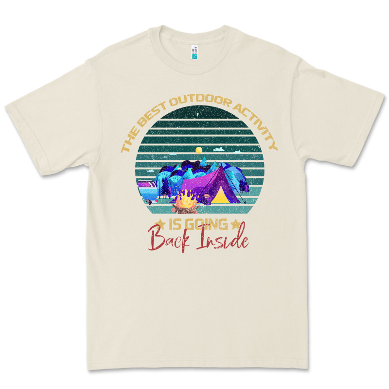 Camping The Best Outdoor Activity Is Going Back Inside Premium Tee by Bettercallsaul | Teevron