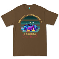 Cacao camping The Best Outdoor Activity Is Going Back Inside Premium Tee - Bettercallsaul