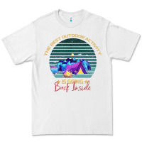 White camping The Best Outdoor Activity Is Going Back Inside Premium Tee - Bettercallsaul
