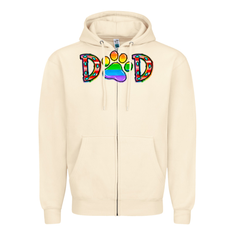 Dad Lgbt Zipper Hoodie by CowhideDigitalArt | Teevron