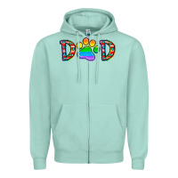 Seafoam dad lgbt Zipper Hoodie - CowhideDigitalArt
