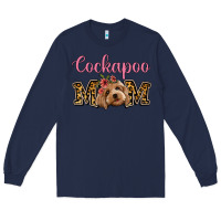 Navy Cockapoo Mom Long Sleeve Tee - Jasminsmagicworld