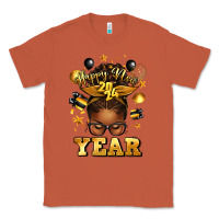 Copper happy new year afro messy bun Classic Tee - texasbilliewilder