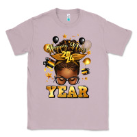 Lilac happy new year afro messy bun Classic Tee - texasbilliewilder