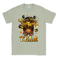 Matcha happy new year afro messy bun Classic Tee - texasbilliewilder