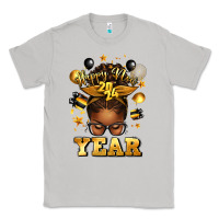 Moon Dust happy new year afro messy bun Classic Tee - texasbilliewilder