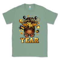 Sage happy new year afro messy bun Classic Tee - texasbilliewilder