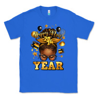 True Royal happy new year afro messy bun Classic Tee - texasbilliewilder