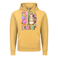 Vintage Mustard My first Easter Girl Easter Day Vintage Hoodie - HowdyJamesFarm