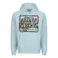 Blue Mist She is strong proverbs 31:25 Premium Hoodie - LillyAllenDesigns