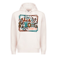 Pale Pink She is strong proverbs 31:25 Premium Hoodie - LillyAllenDesigns