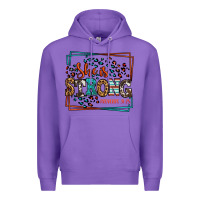 Purple She is strong proverbs 31:25 Premium Hoodie - LillyAllenDesigns