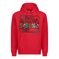 Red She is strong proverbs 31:25 Premium Hoodie - LillyAllenDesigns