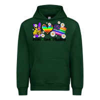 Forest Green peace love  equality Urban Hoodie - AdoDesignShop