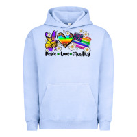 Pigment Grape Ice peace love  equality Urban Hoodie - AdoDesignShop