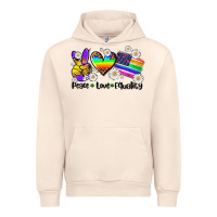 Sandshell peace love  equality Urban Hoodie - AdoDesignShop