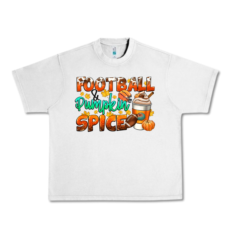 Football Pumpkin Spice Urban Heavy Tee by CowGirlArtShop | Teevron