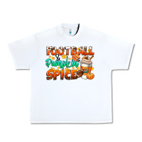 White football pumpkin spice Urban Heavy Tee - CowGirlArtShop