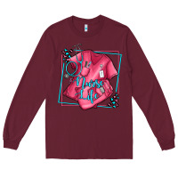 Burgundy nurse life olivia Long Sleeve Tee - OliviaCreatesArt